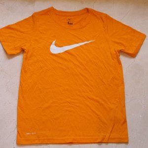 NIKE Boys Dri-Fit Yellow Tee Size M